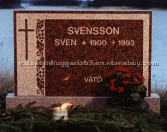 Monument with red granite