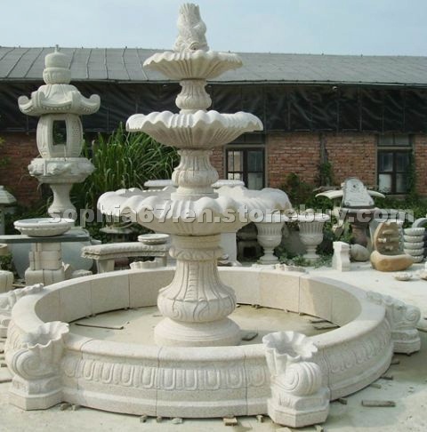 Fountain in G683 Granite