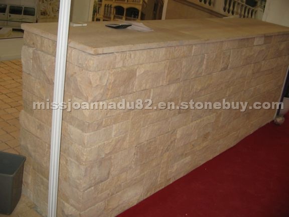 Yellow limestone wall Yellow limestone wall