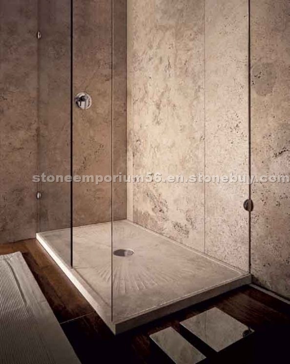 Noce Travertine Shower