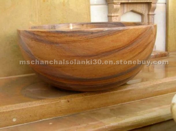 Rainbow Sandstone Wash Basin