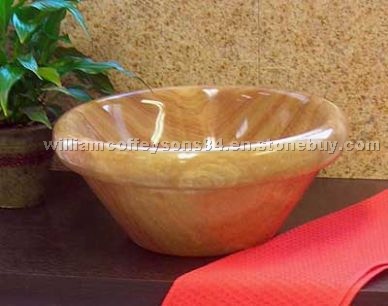Brown Marble Round Sink