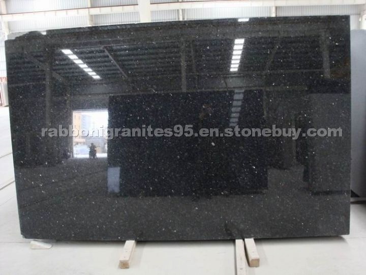 Black Galaxy Granite Tiles, Slabs