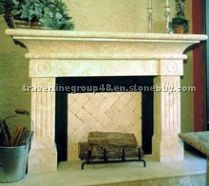 Classic Travertine Fireplace