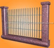 Blue Pearl granite fence