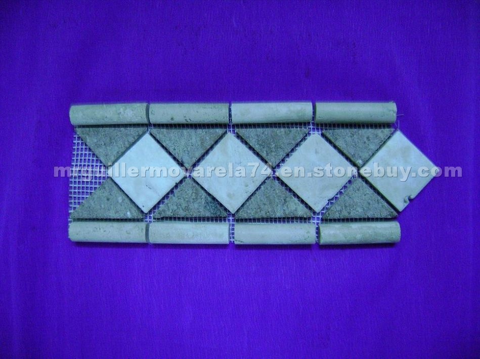 Travertine Mosaic Molding, Border