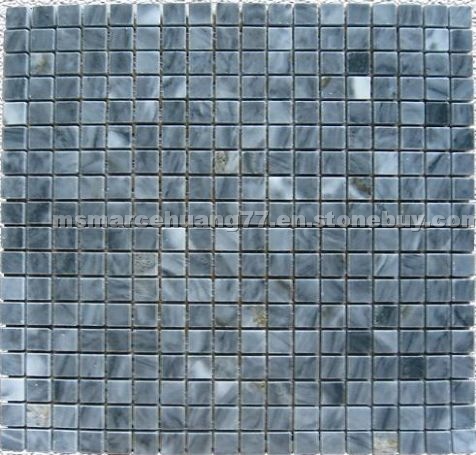 Blue marble mosaic, travertine mosaics
