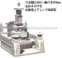 Japanese style tombstone-monuments