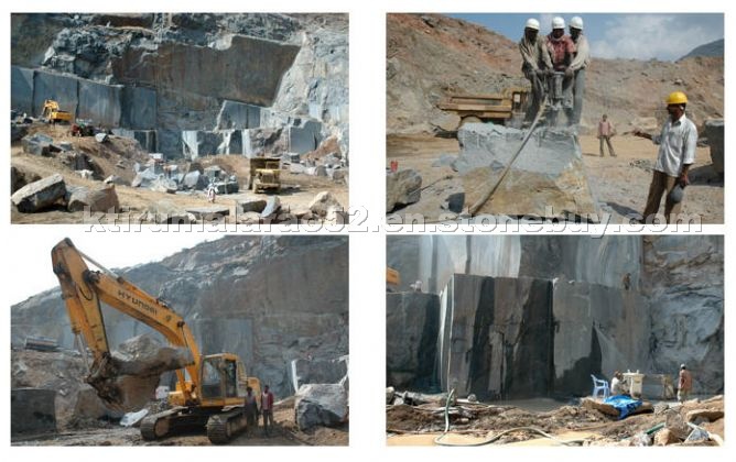 Black Galaxy Quarry, Granite Blocks