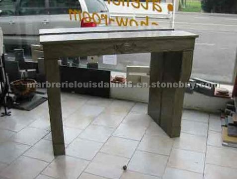 Blue Stone fireplace