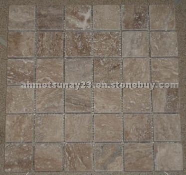 Marble mosaic tiles