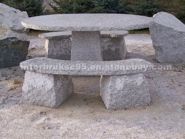 Granite Bench & Table