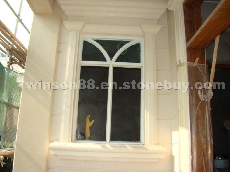 Limestone window sill
