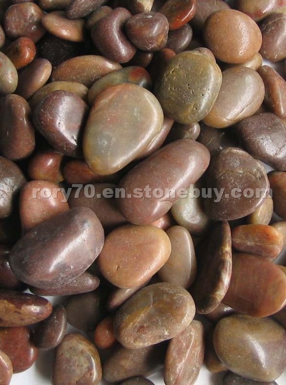 Polished granite pebbles