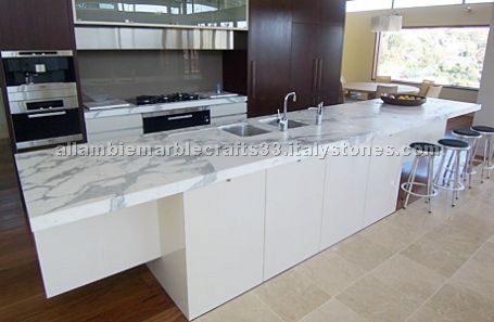 Callacatta Marble Honed Kitchen Top