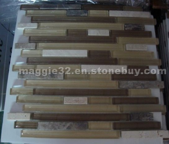 HF-006 Natural Stone with Glass Mosaic