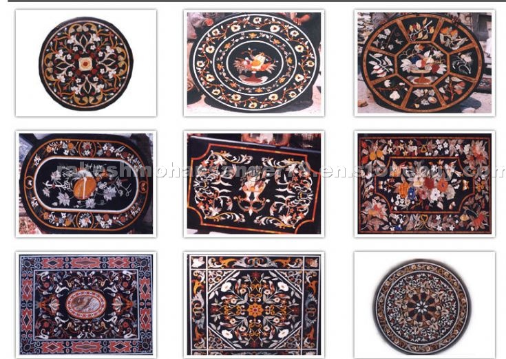 Rangoli Inlay Medallions, Table Tops