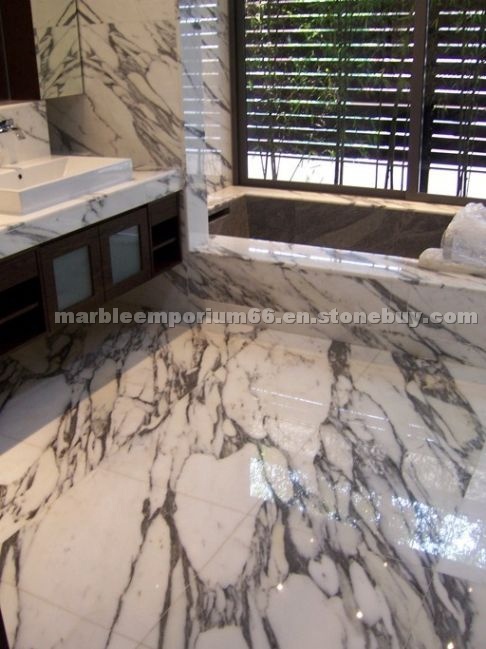 Calacatta Vagli Marble Bathroom Design