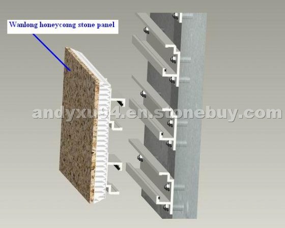 Aluminum honeycomb stone panel