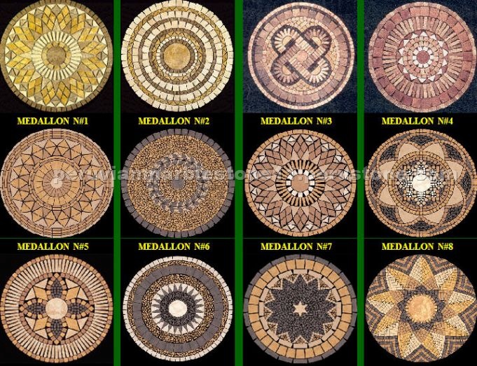 Peruvian Travertine Medallions Peruvian Travertine Medallions