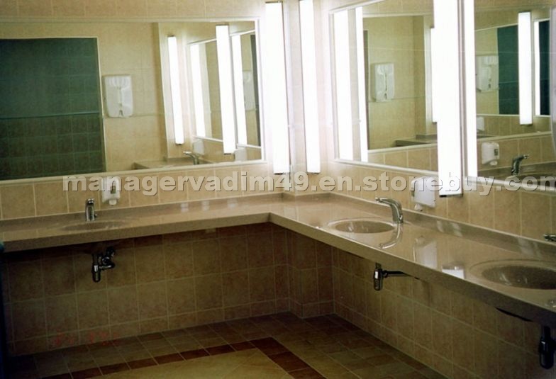 Cast granite vanity top
