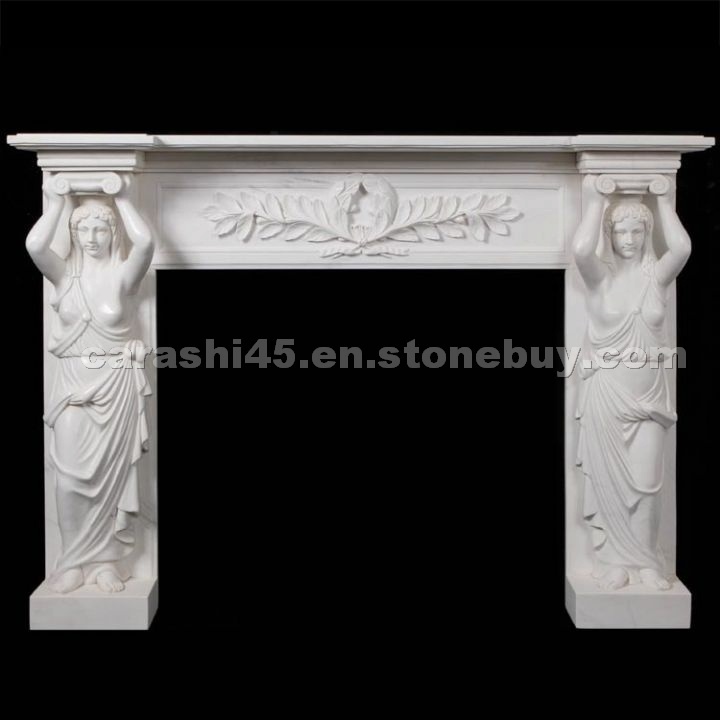 Marble Stone Fireplace Mantel