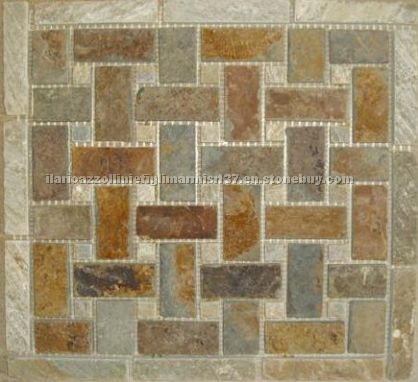 Intreccio Latino- Slate Savanna Multicolor Mosaic Intreccio Latino- Slate Savanna Multicolor Mosaic