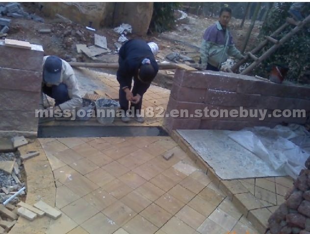 Sandstone pavings project Sandstone pavings project