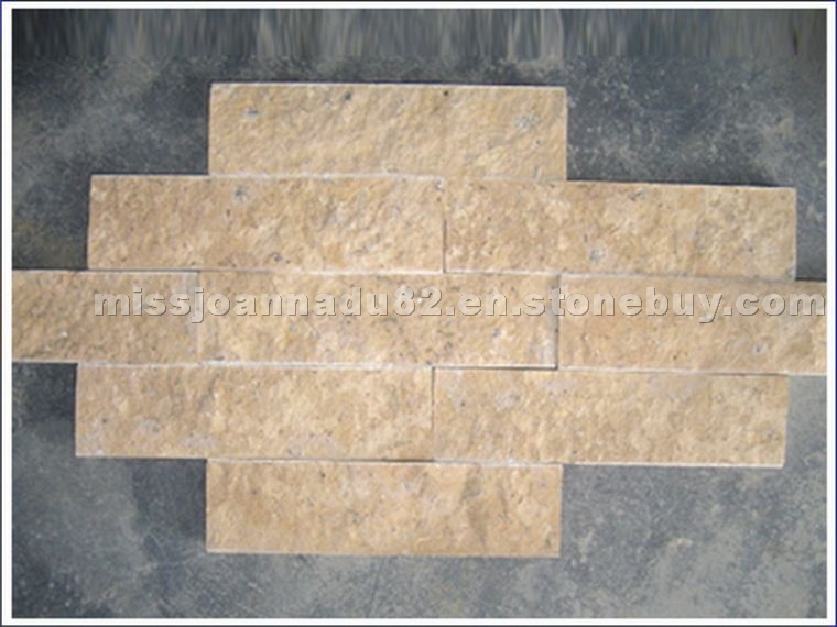 Yellow limestone panel