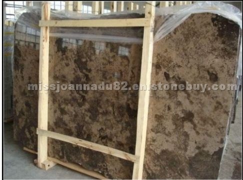 Brown limestone slabs