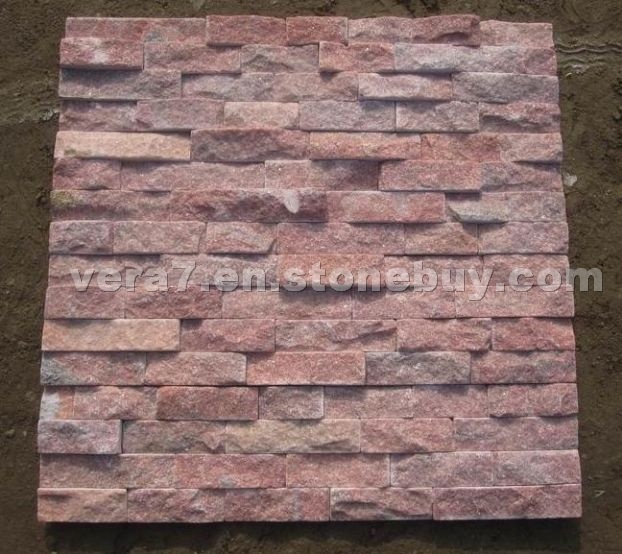 red quartzite cultured stone