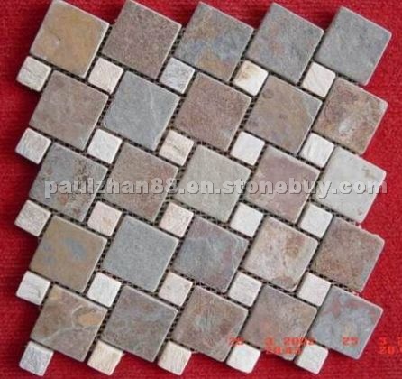 Slate mosaics Slate mosaics