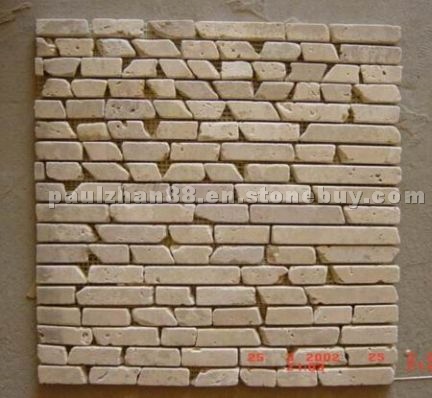 Beige sandstone mosaics Beige sandstone mosaics