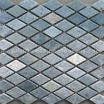 Grey slate mosaics Grey slate mosaics