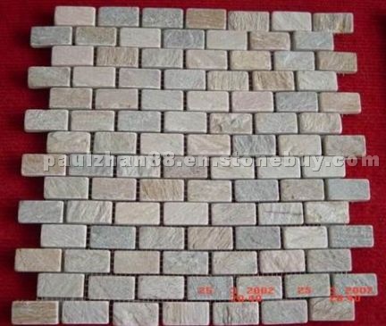 Multicolor slate mosaics
