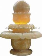 Yellow onyx fountain Yellow onyx fountain