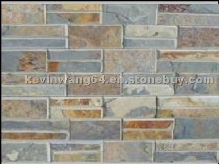 China Gold Slate Veneer, Wall Panel China Gold Slate Veneer, Wall Panel