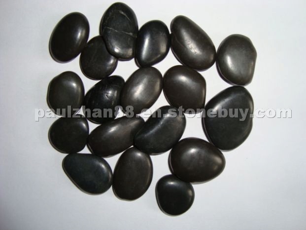 Black Natural Polished Pebble Black Natural Polished Pebble