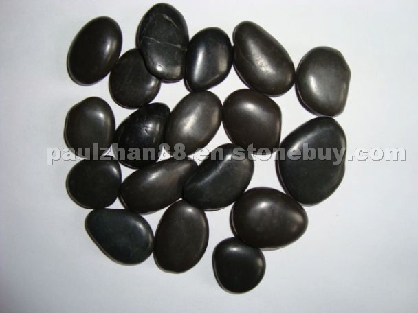 Natural Polished Black Pebble Natural Polished Black Pebble
