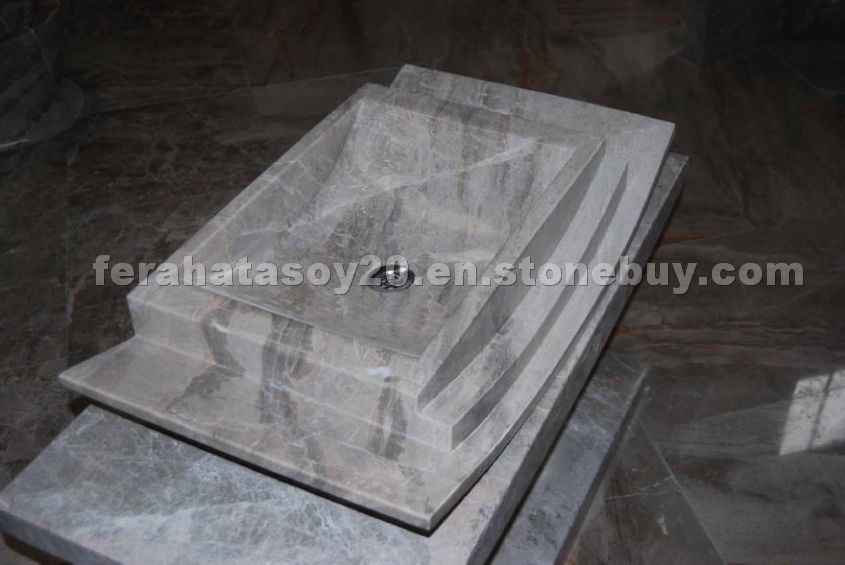 Erythrai Beige Marble Basin
