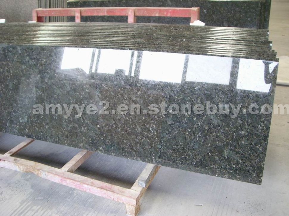 China Butterfly Green granite prefabricated counte