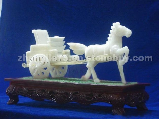 Chinese tranditional alabaster sculpturing