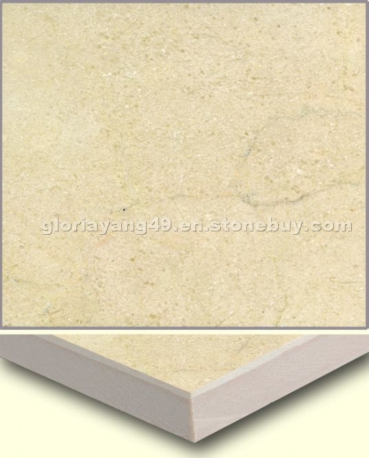 Crema Marfil Laminated with Ceramic Tile
