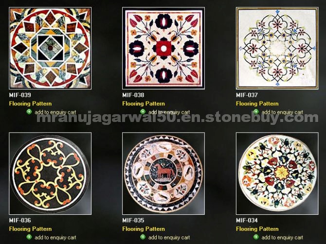 Marble Inlay Flooring Patterns