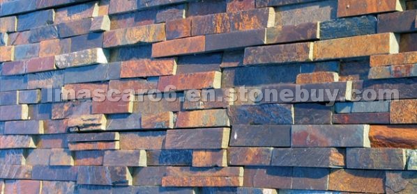 Panel piedra multicolor
