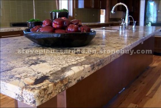 Honed Desert Amarillo Granite Kitchen