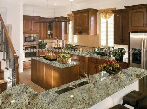 Giallo Ornamental Granite Countertop Design