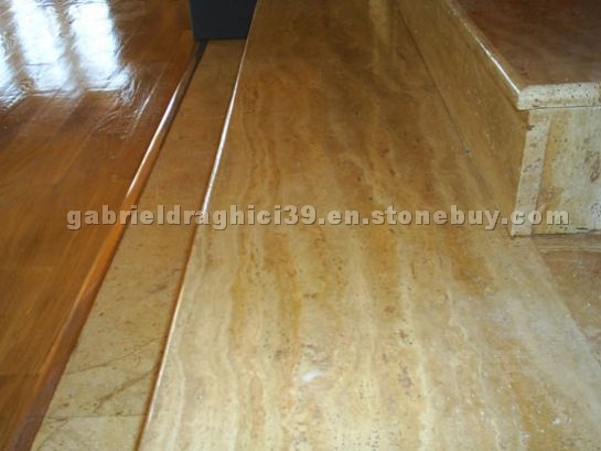 Travertine stair and steps