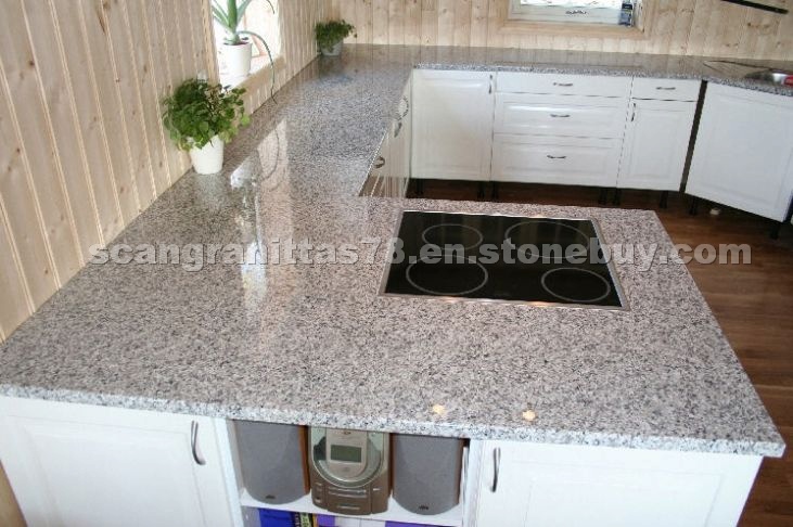 Bianco Sardo granite countertop