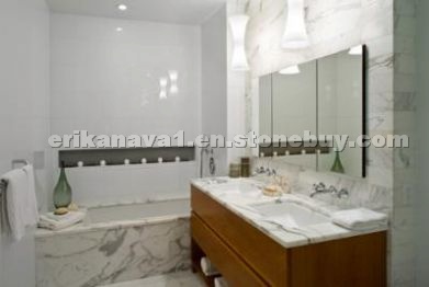 Calcutta Gold Bathroom Design